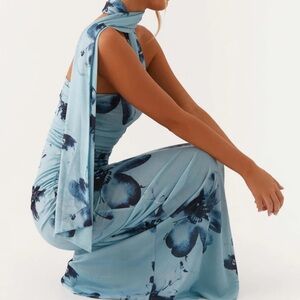 Peppermayo Blue Floral Maxi Dress